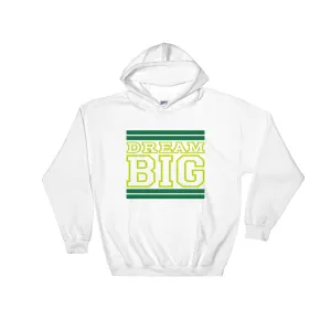 White Green and Lime Green Hooded Sweatshirt