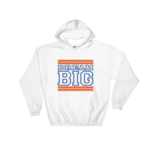 White Orange and Royal Blue Hooded Sweatshirt