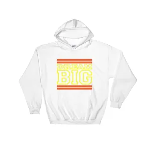 White Orange and Yellow Hooded Sweatshirt