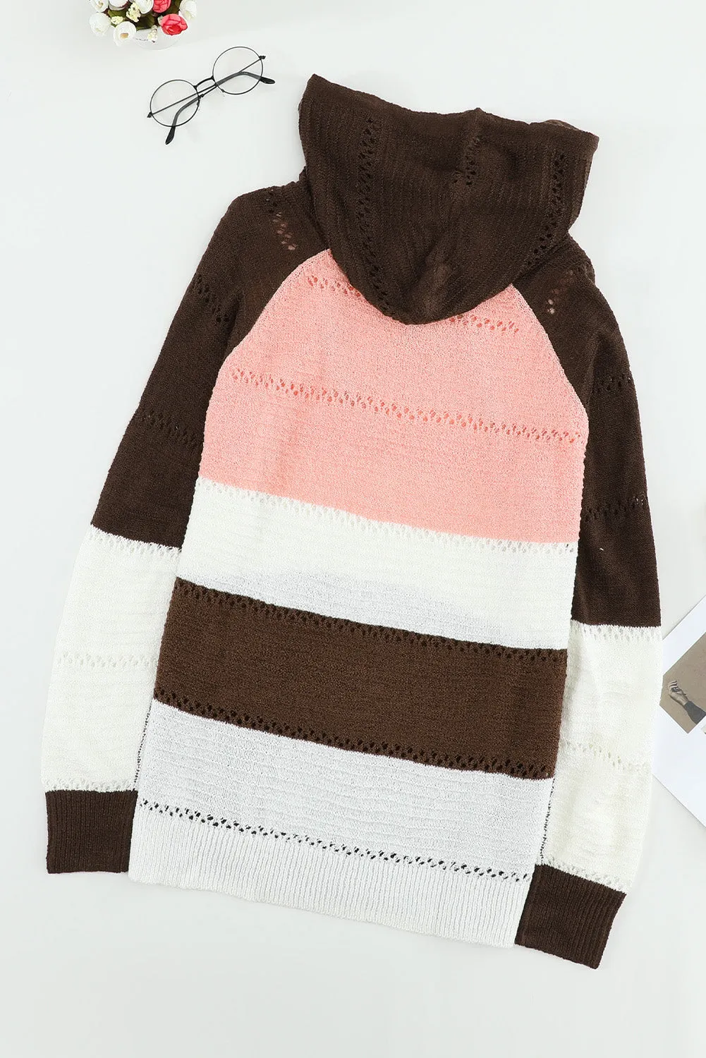 Women's Brown Beach Bonfire Knitted Hoodie