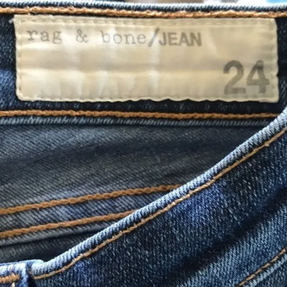 Women’s Rag &amp; Bone Woodford Wash Skinny Jeans Size 24