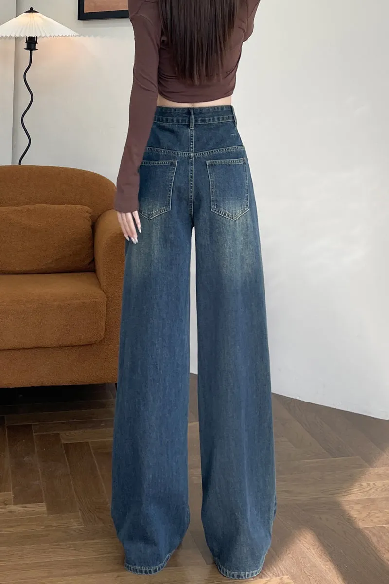 Women's Straight Leg Jeans with a Slimming Effect
