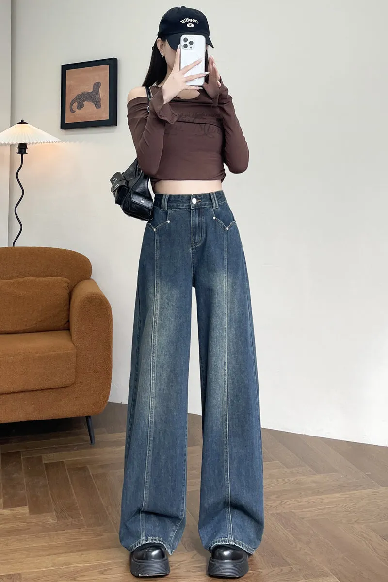 Women's Straight Leg Jeans with a Slimming Effect