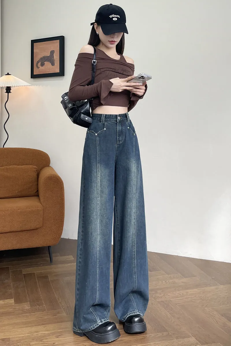 Women's Straight Leg Jeans with a Slimming Effect