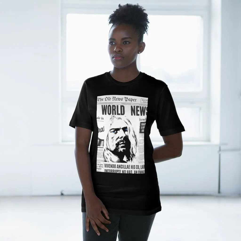 World News KURT COBAIN Unisex Deluxe T-shirt