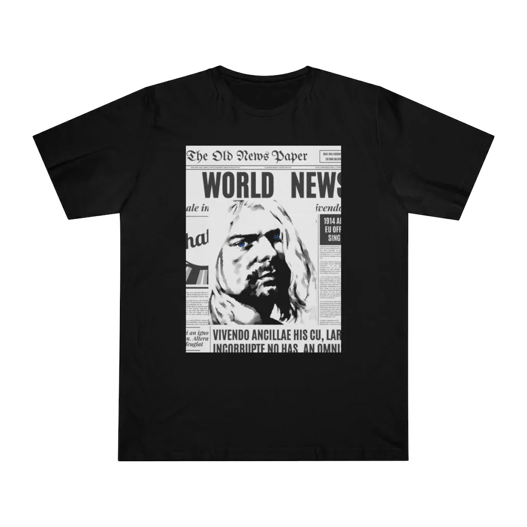 World News KURT COBAIN Unisex Deluxe T-shirt