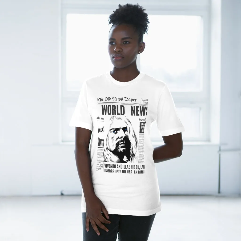World News KURT COBAIN Unisex Deluxe T-shirt