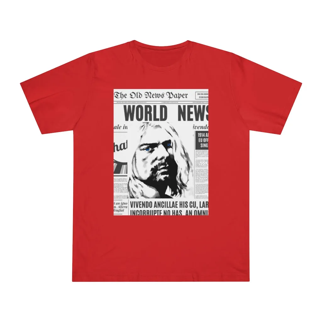 World News KURT COBAIN Unisex Deluxe T-shirt