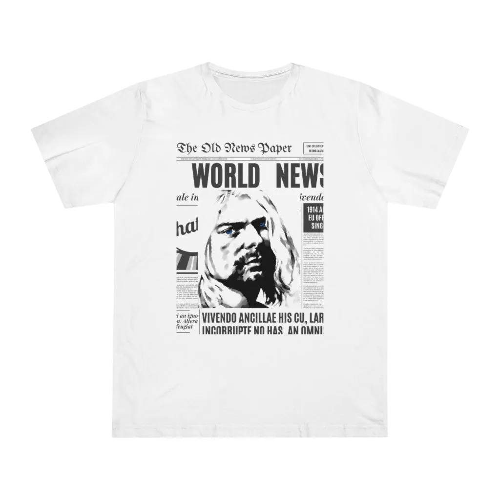 World News KURT COBAIN Unisex Deluxe T-shirt
