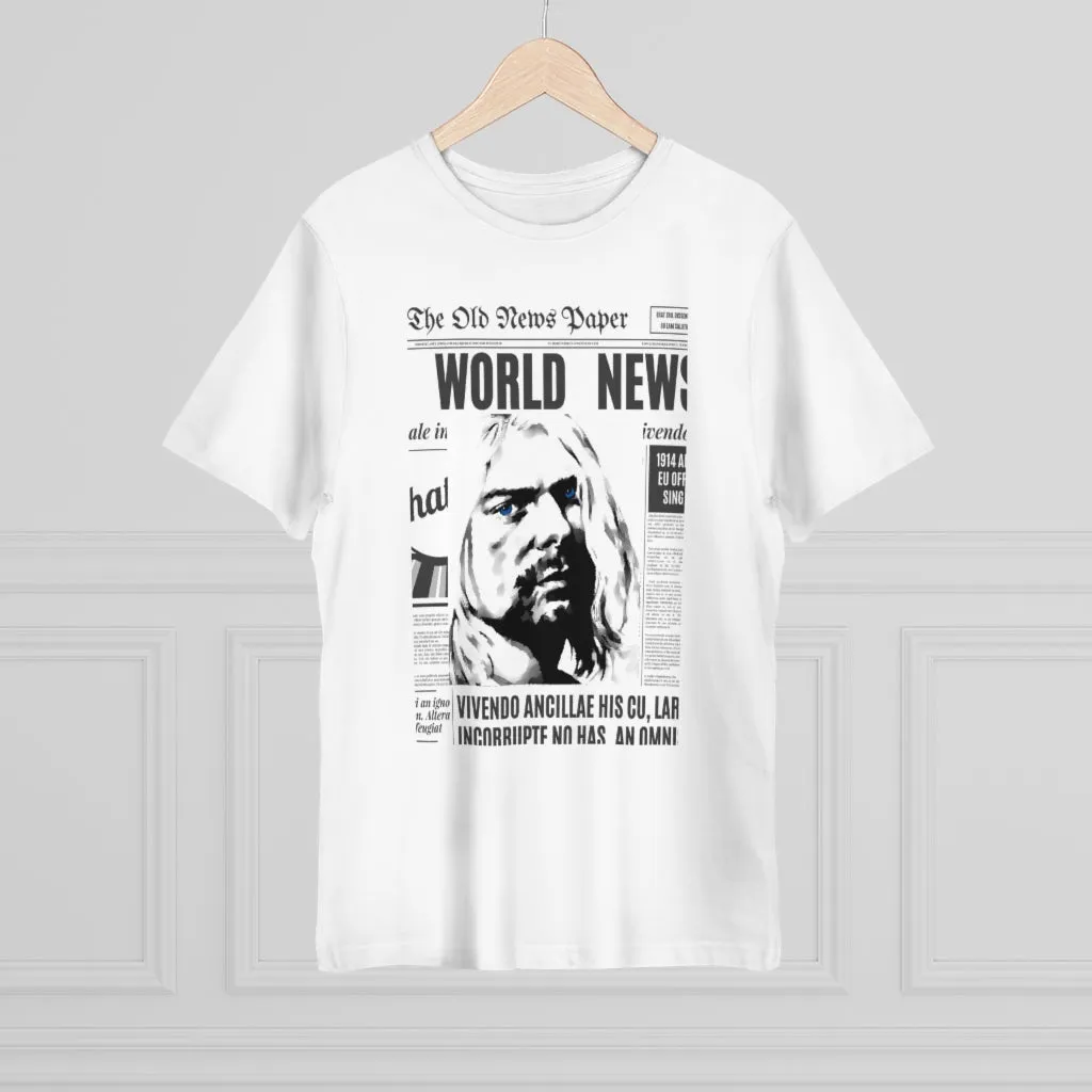 World News KURT COBAIN Unisex Deluxe T-shirt
