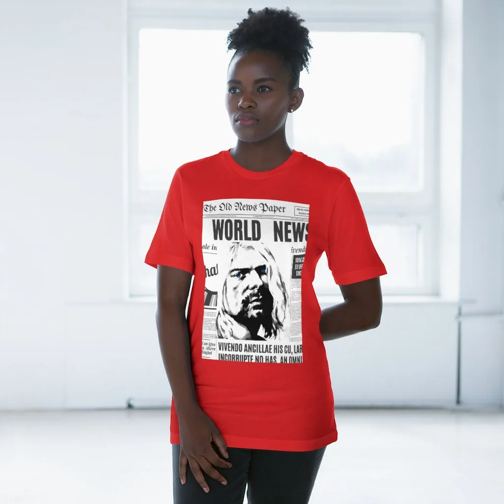 World News KURT COBAIN Unisex Deluxe T-shirt