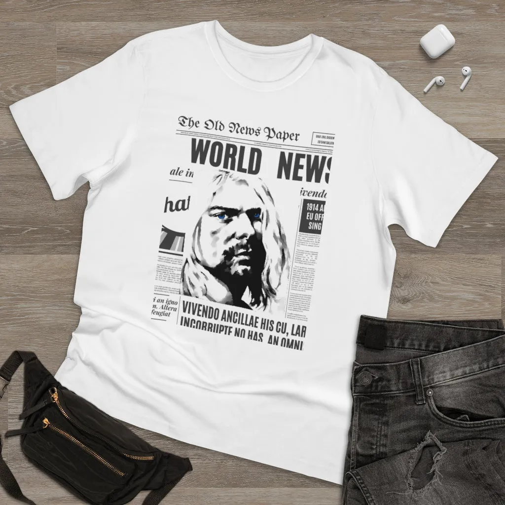 World News KURT COBAIN Unisex Deluxe T-shirt