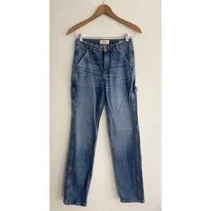 Wrangler Jeans 2 - 26 x 32 Mid Rise Loose Straight Cargo Pocket Logo Pockets