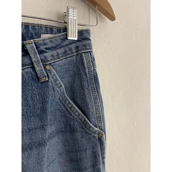 Wrangler Jeans 2 - 26 x 32 Mid Rise Loose Straight Cargo Pocket Logo Pockets