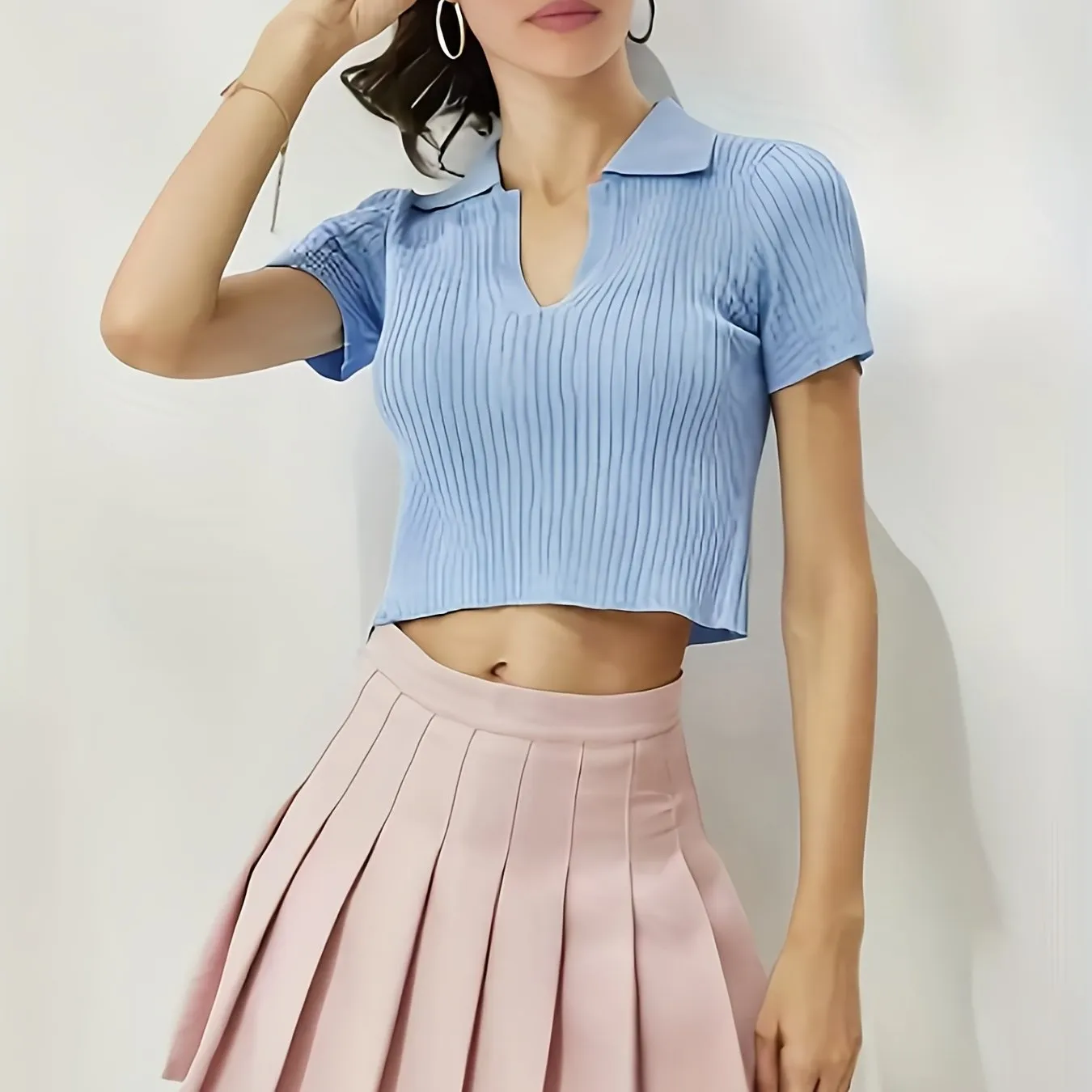 xieyinshe  Kpop Black Pleated Skirts, Japanese School Uniform Anime Cosplay 'JK' Uniform Skirts For Spring & Summer, Women's Clothing